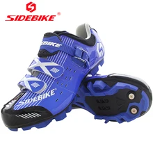 SIDEBIKE горный велосипед Мужская самоблокирующаяся велосипедная обувь противоскользящая Zapatos костюм для велосипедного спорта De Ruta синие кроссовки Велосипедное оборудование