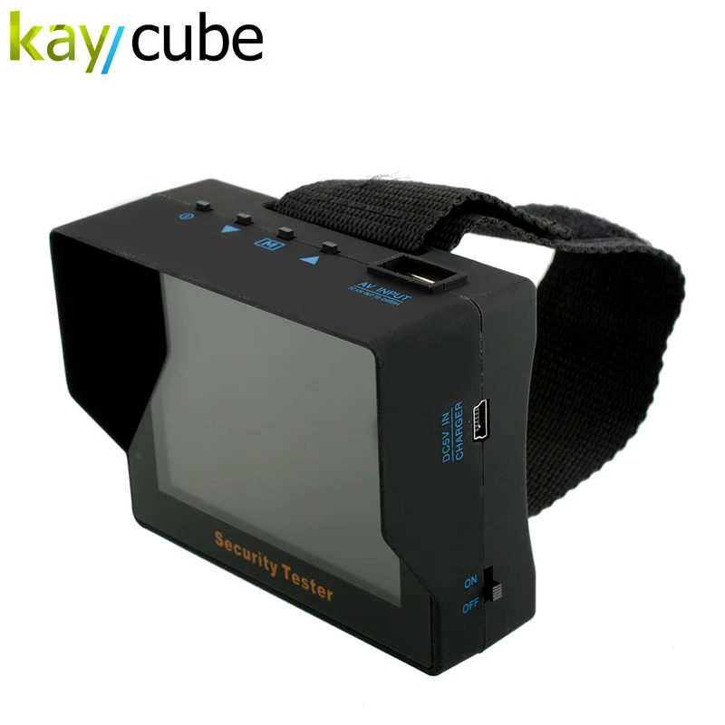 

kaycube Wristband Portable 3.5" TFT LCD CCTV Security Video Camera Tester Test Monitor Built-in 2200mAh Lithium battery PAL/NTSC