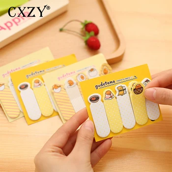 

CXZY Gudetama lazy egg page flag sticky note kawaii index tab memo pad planner sticker items scrapbooking list post office 3B814