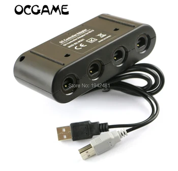 

OCGAME New arrival 4 ports for GameCube Controller Adapter converter adapter for Wii U & PC-made in China