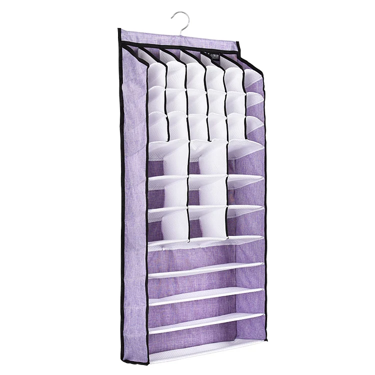 Hanging Storage Bag With Cover 1pcs Multifunctional Solid Wardrobe Organizer With 31 Cells Easy Tidy Storage Bag For Underwear Hanging Storage Bag With Cover 1pcs Multifunctional Solid Wardrobe Organizer With 31 Cells Easy Tidy Storage Bag For Underwear