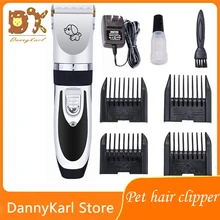 DannyKarl Four Colors Hair Trimmer Electrical Pets Hair Cut Rechargeable Pet Hair Clipper Remover Cat Dog zowael rfc 280a electric rechargeable hair trimmer pet cat dog fur clipper