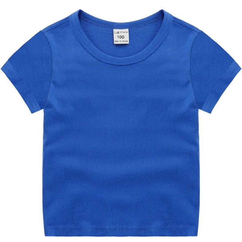 VIDMID/футболки с короткими рукавами для мальчиков и девочек детские летние хлопковые топы, одежда для футболок однотонные футболки для мальчиков и девочек, топы 7060 07