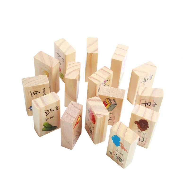 103 шт. DIY креативные деревянные строительные блоки цифровые буквы фрукты животные собранные Ранние развивающие игрушки для детей