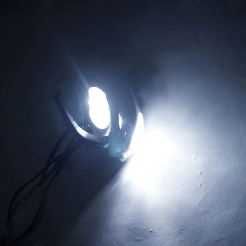1 пара Хром синий светодиодный светильник лобовое стекло струи распылитель сопла стеклоочиститель глаза