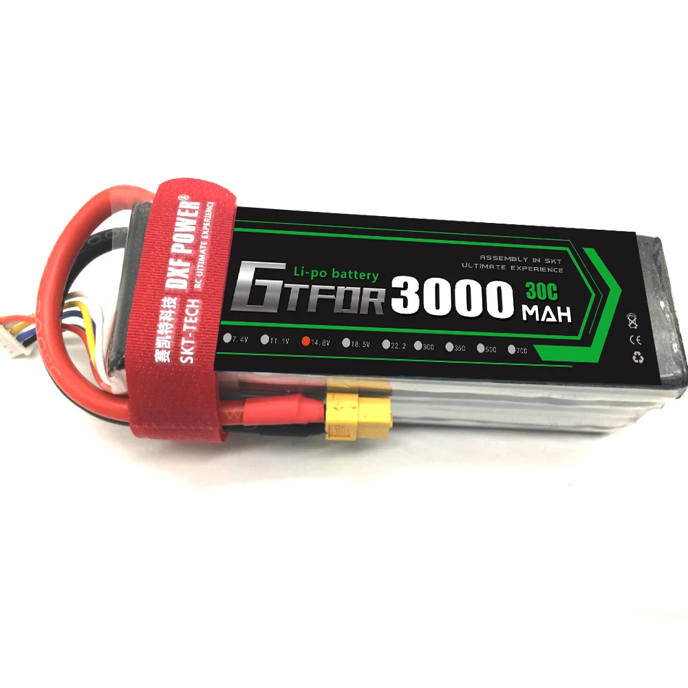 GTFDR аккумулятор Lipo 4S 14 8 в 3000 мАч 30C для игрушек с дистанционным управлением