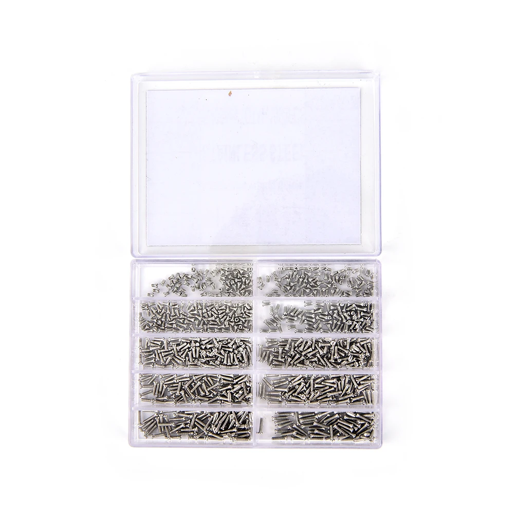 

Universal 1000pcs Assorted Tiny Precision Screws For Watch Eyeglass Glasses Phone Tablet Repair Tool Set Kit Wholesale