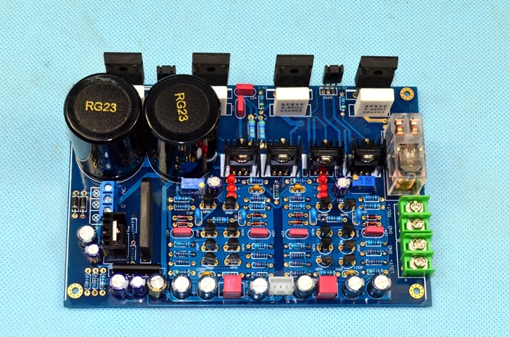 

breez K30 IRF240 IRF9240 field effect transistor FET Symmetrical double difference HiFi fever amplifier board 120W*2 finished