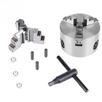 

K11-80 3-Jaw Self-Centering Manual Metal Lathe Chuck With Jaws Turning Machine Accessories