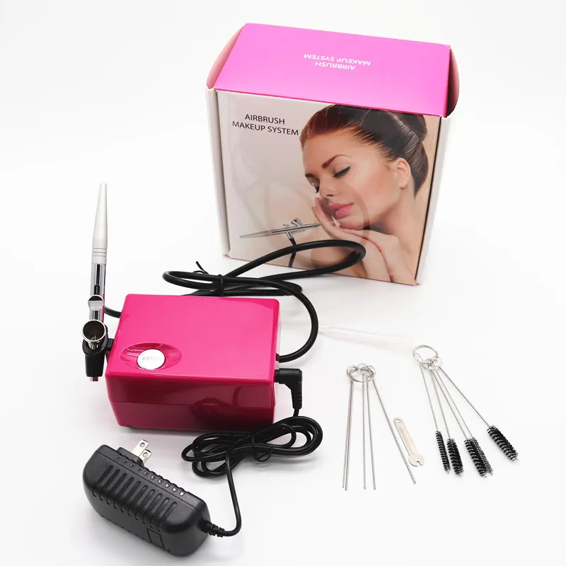 

Dual Action Airbrush Compressor Kit Air-Brush paint Spray Gun Sandblaster Sandblast gun for Art car model Tattoo Nail Tools Set