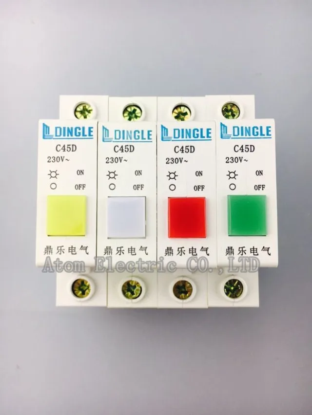 

breaker Indicator C45D DZ47 indicator light C45D signal lamp red yellow green good quality