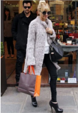 

New Women Knitted Real Genuine Natural Rabbit Fur coat knit fashion jacket winter thick Warm Long Coat