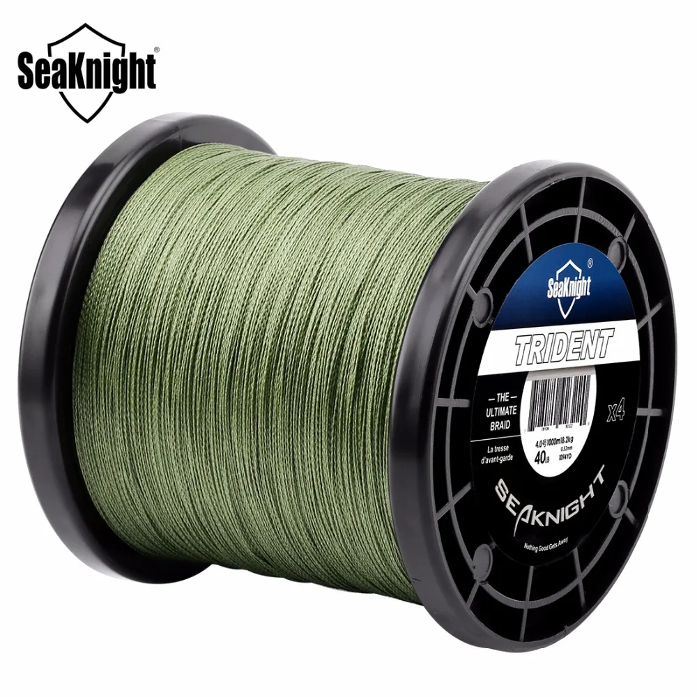 

SeaKnight TRIDENT 1000M 4 Strands Fishing Line Extreme Strong Braid Fishing Line PE Multifilament 8-80LB Saltwater Freshwater