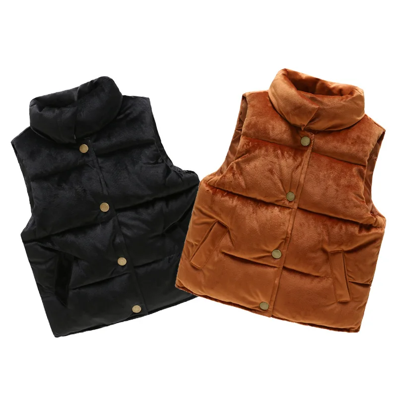 2019 New Children Clothing Baby Boys and Girl Warm Thicking Vests Kids Sleeveless Jackets Coat Baby Waistcoat Toddler Outwear