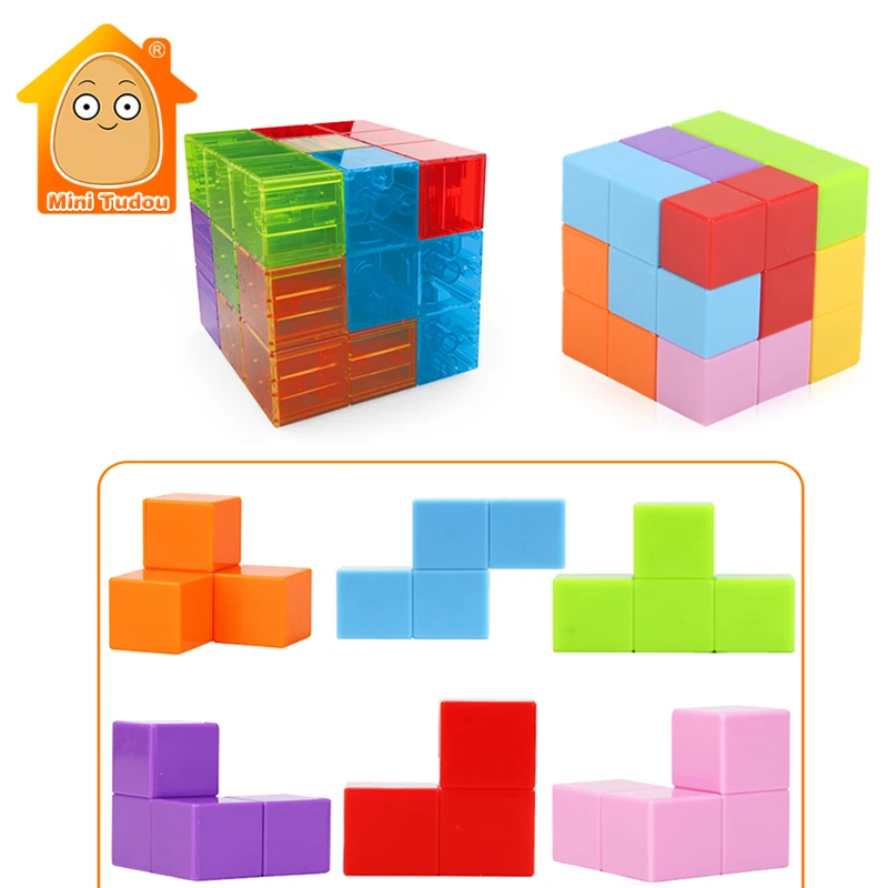 

Magnetic Toys Magnetic Tiles Blocks Mini Magnetic Designer Construction 3D Puzzle Cube Educational Toys for Children Girls Boys