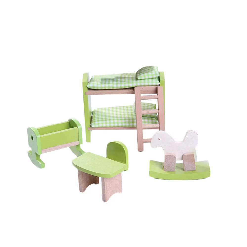 10 шт., игровая мебель Детская Развивающие и обучающие игрушки деревянные мини мебель для кукольных Кухня игрушки подарки Оптовая A889