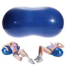 Anti-Burst Yoga Ball Peanut Shape Fitness Exercise Health Sports Gym Multicolor Colorful 68x35cm Durable