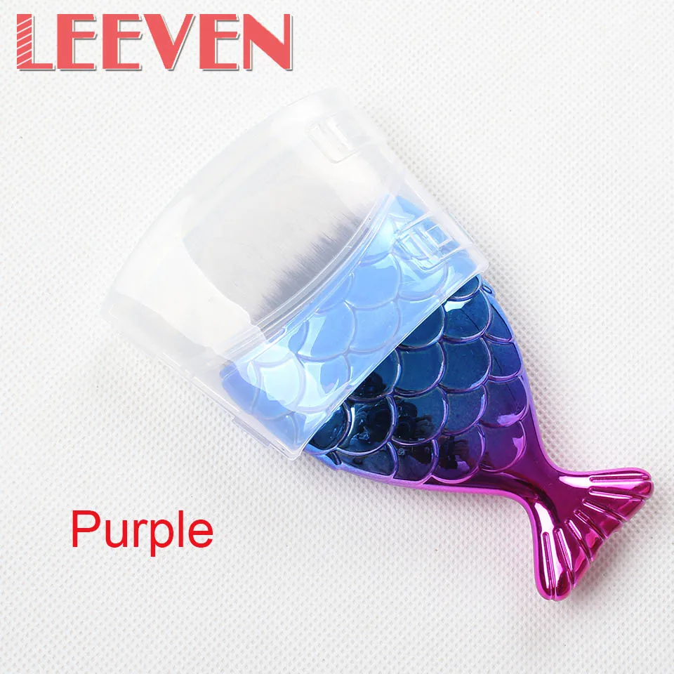 

Foundation Power Makeup Brush Powder Blush Face Fish Tail Shaped Cosmetic Beauty Contour Makeup Brush Tools Maquiagem 1pc