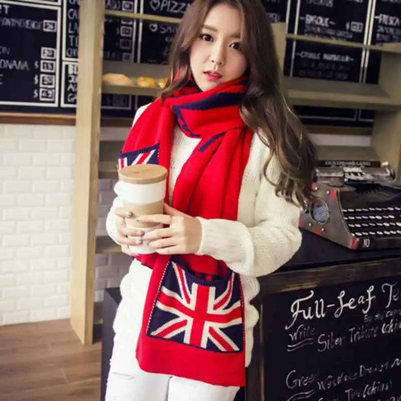 Winter England Style font b Tartan b font Scarf Femme Women Casual Cashmere Scarf Girls Echarpe