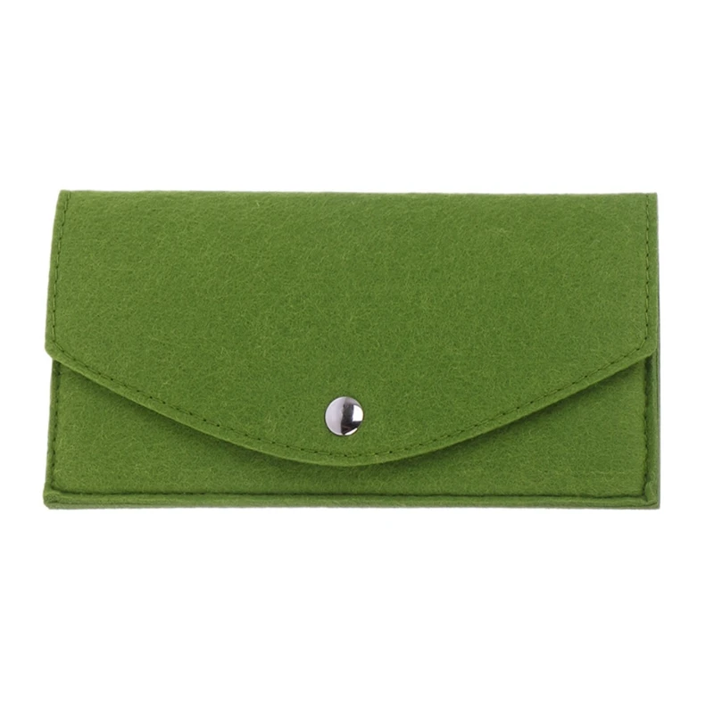 Women Felt Long Wallet Business Credit Card Holder Case