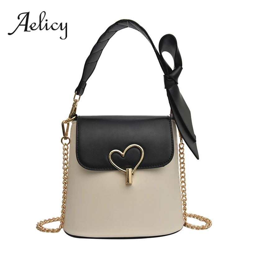 

Aelicy Women Simple Shoulder Bag Fashion Chain Tote Bucket Bag Ladies Top Handle Elegant Style Wild Shoulder Handbag
