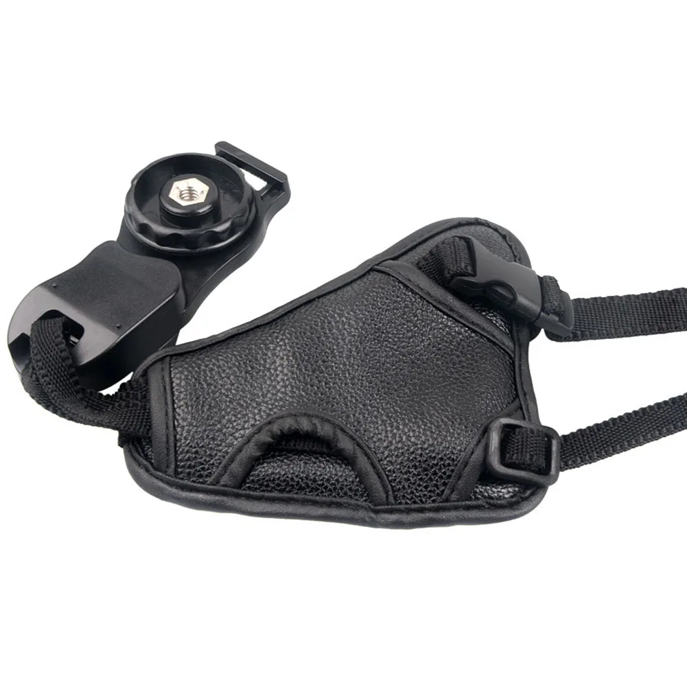 

Photography Accessories Hand Grip Triangular Anti-slip For DSLR With Screw PU Leather Camera Strap Wrist Belt Adjustable