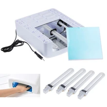 Белый/розовый УФ лампа 36 Вт led 110 V/220 V гель отверждения ногтей с 4 шт 365nm ультрафиолетовая лампочка, таймер для ногтей сушилка оборудование для ногтей/инструмент