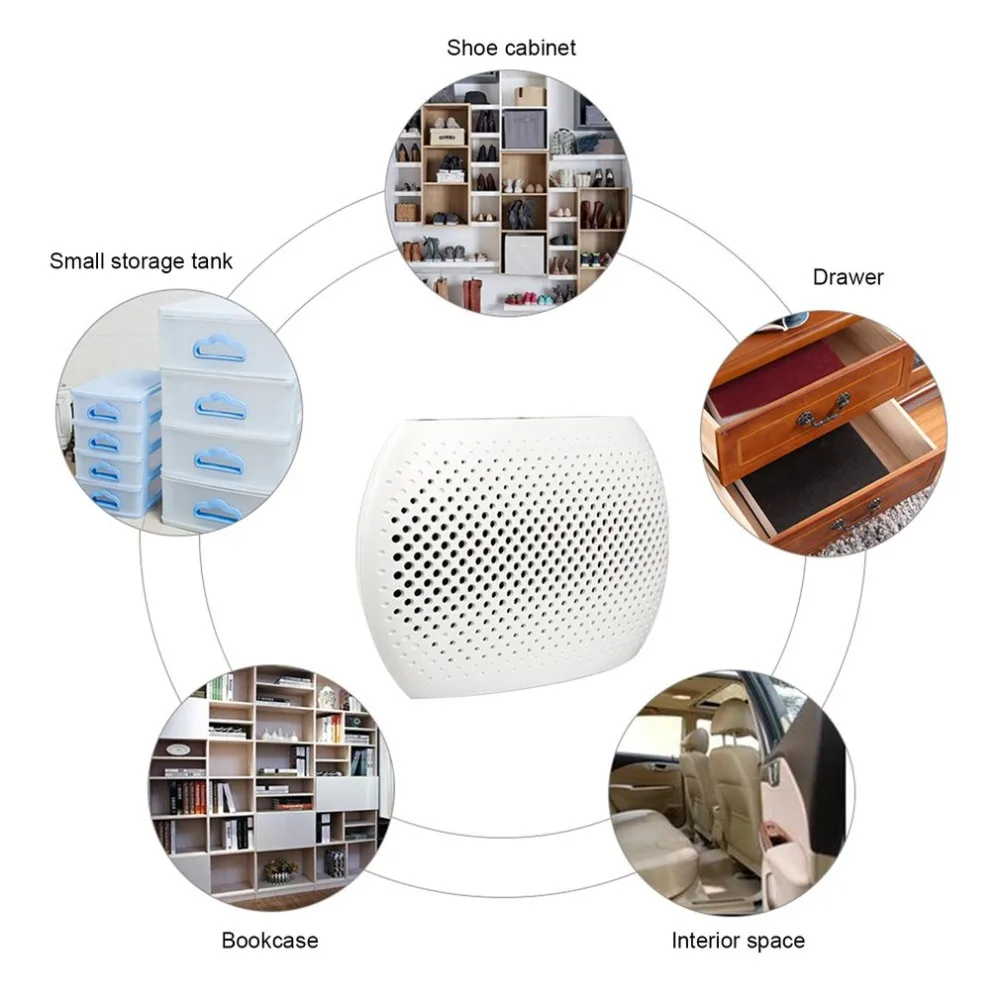 

250ML Electric Dehumidifier Musical Note Mini Portable Ultra Mute Air Dryer Machine Benzene Formaldehy Absorb Dehumidifier