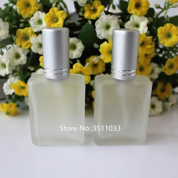 

20pcs 10pcs 15ml Classical Portable Frosting Glass Empty Perfume Bottle With Metal Atomizer Refillable Cosmetic Spray Bottle