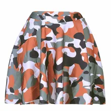 Горячие сексуальные юбки плюс размер сексуальные женские летние камуфляжные юбки 3D цифровые юбки с принтом