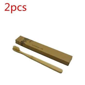 

HOT Sale 2pcs Bamboo Toothbrush Wholesale Wooden Bamboo Toothbrush Oral Care Soft Bristle Wood Toothbrush Bamboo hot sale