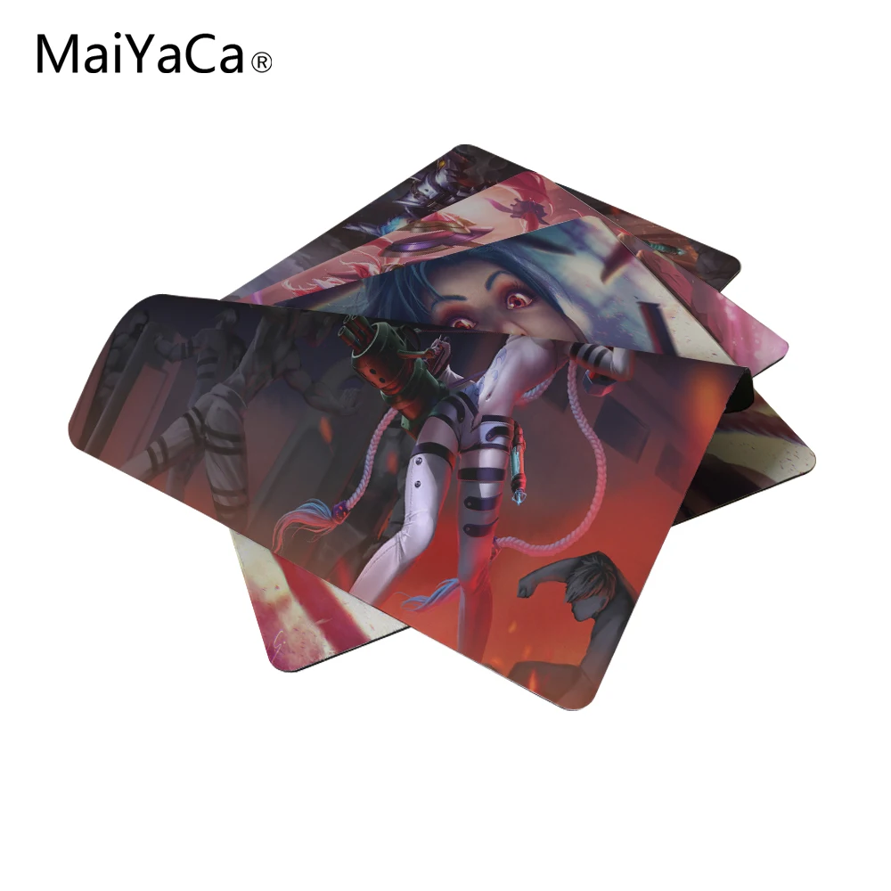 

MaiYaCa Jinx Classic Skin Mouse Pad Size 18*22cm and 25*29cm LOL League of legends Mouse Mats