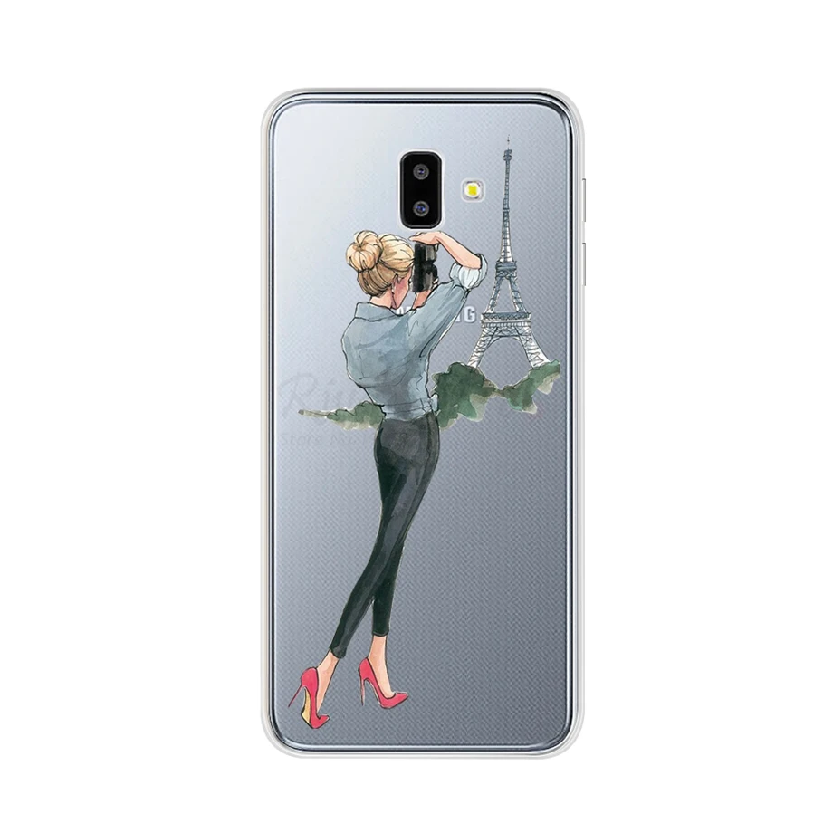 Для Funda samsung Galaxy A6 A8 чехол Бампер Мягкий ТПУ силиконовый чехол для телефона для Coque samsung A6 J4 J6 A8 Plus чехол