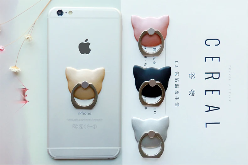 CAFELE Finger Ring Mobile Phone Universal Cat Stand Holder For iPhone X 8 7 6 SE Huawei P20 Xiaomi Samsung S9 S8 All Smart Phone (20)