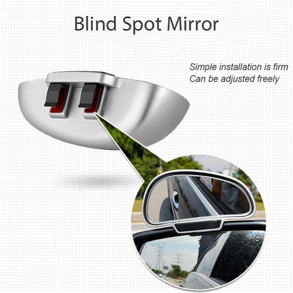 Car Rearview View Convex Mirror Wide Angle Blind Spot Mirror Automobiles Exterior Auxiliary Rearview Mirrors Auto Accessories