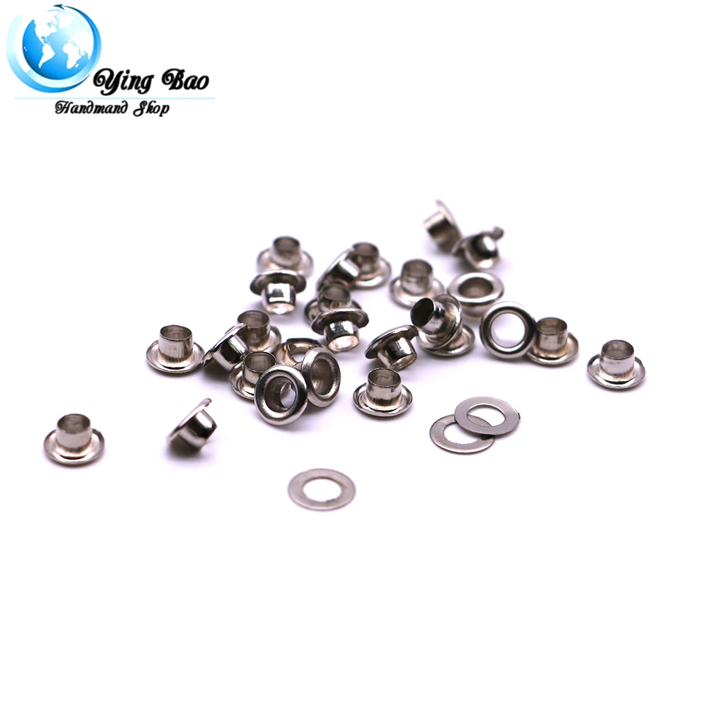 200 sets/pack(Outer diameter)7mm (eyelets)3.5mm (high)4mm Silver, gold,brown eyelets metal metal eyelets for shoes Q-01