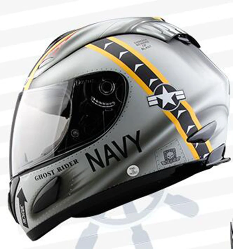 Navy Wolf Full Face Motorcycle Helmet Motor Cross Capacetes Casque Nenki Helmets 802