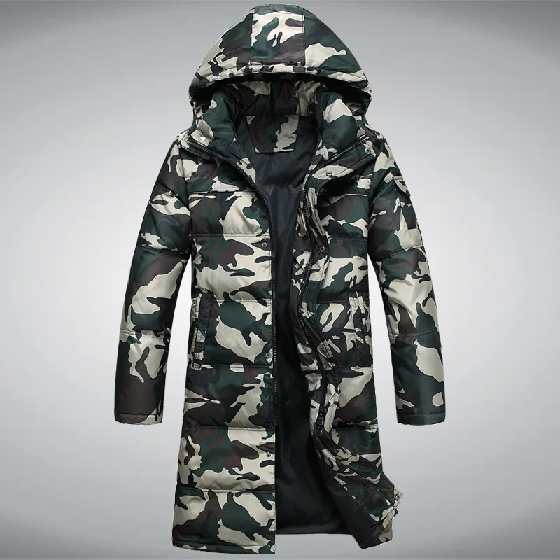 

2018 new men's camouflage down jacket men's thickened down jacket 88.98