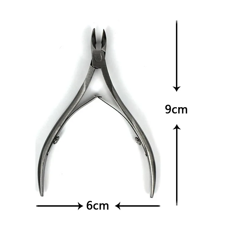 Профессиональная машинка для стрижки ногтей из нержавеющей стали, кусачки для кутикулы, триммер, резак 9x6 см, 1 шт., высокое качество, маникюрный резак для ногтей