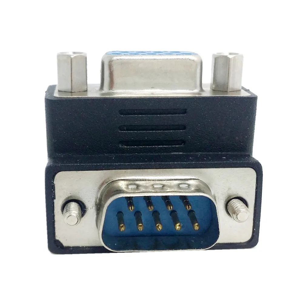DSUB D SUB RS232 9Pin папа мама вниз прямоугольный 90 градусов удлинитель адаптер для