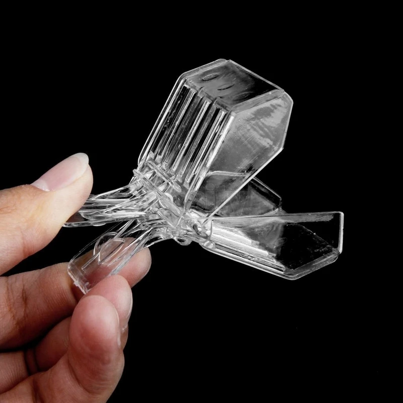 

2pcs Beekeeping Equipment Isolation Room Insectary Box Bee Tools Queen Cage Colorless Plastic Clip Bee Clip
