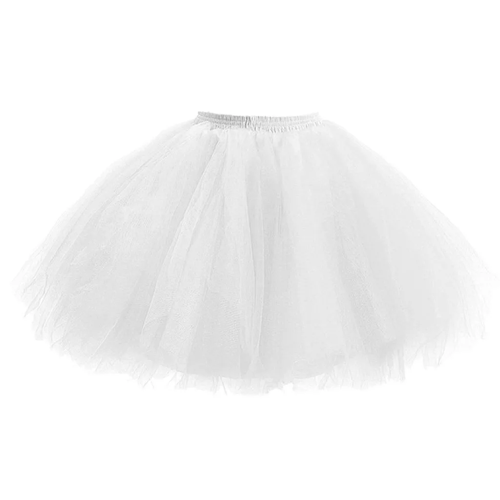LONSANT одежда для малышей Летняя юбка для маленьких девочек одноцветные танцевальные эластичная юбка-пачка юбка мини-юбка принцессы балета фантазии юбка костюм для девочек - Цвет: Белый