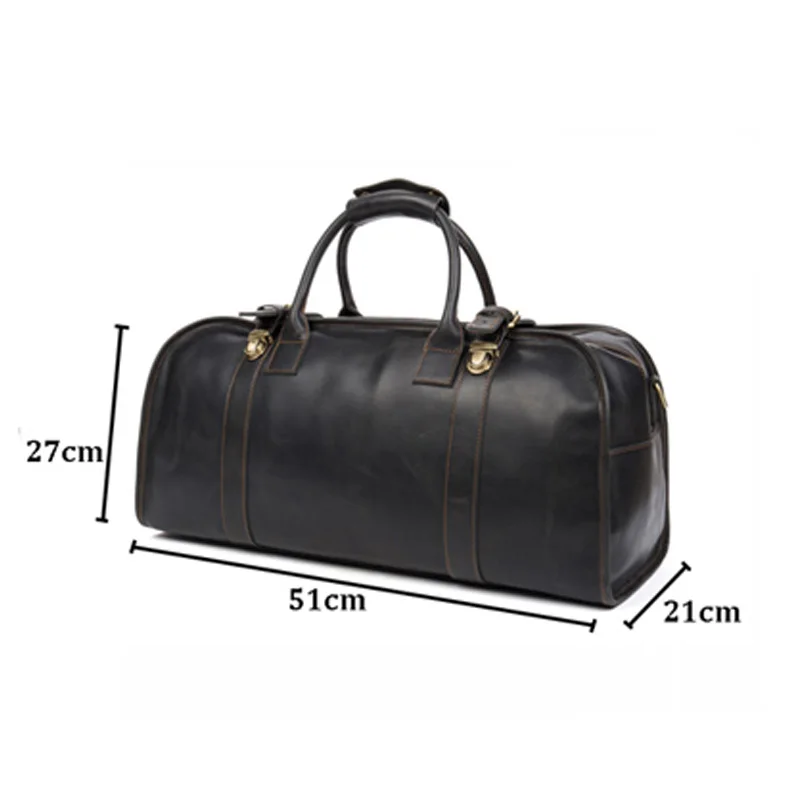 Мужская сумка мессенджер из натуральной воловьей кожи|bolsa de viagem|leather travel bagduffle bag |