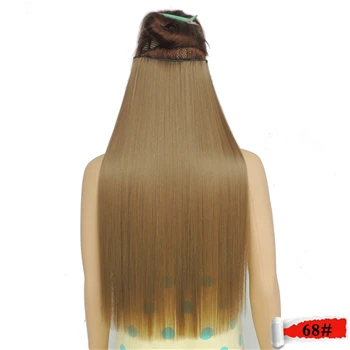 WJZ10060/2 шт. Xi Rocks Синтетические длинные накладные наращивание волос парик натуральный блонд клип в наращивание с зажимами для женщин парики - Цвет: #60