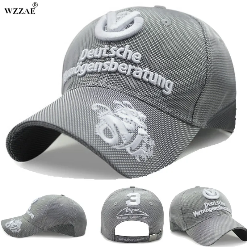 WZZAE, новинка, бейсболки для мужчин и женщин, Snapback, головные уборы для команды, памятная подпись, F1, MOTO GP, гоночные кепки, серебристо-серые