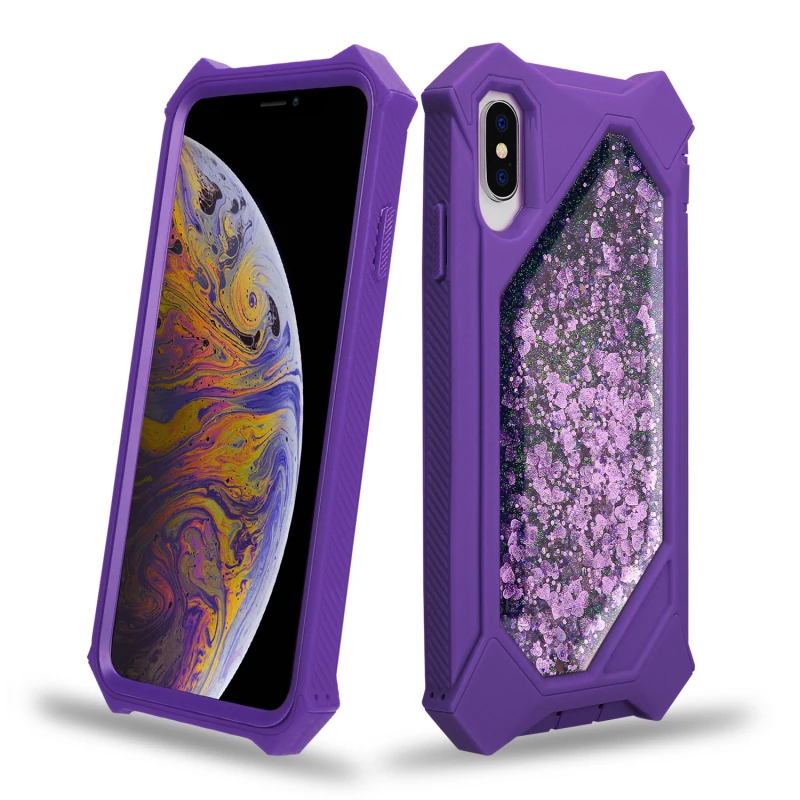 

Yokata Quicksand Coque Case for iPhone Xs Max 7 6 8 Plus Case Hard case For iphone X XR Glitter Bling Liquid Full Protect case