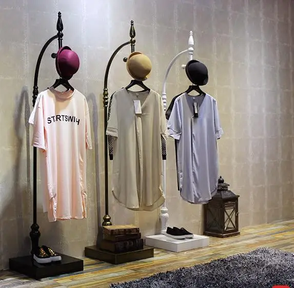 

Hang clothes rack. Dress rack. Shop window display rack887