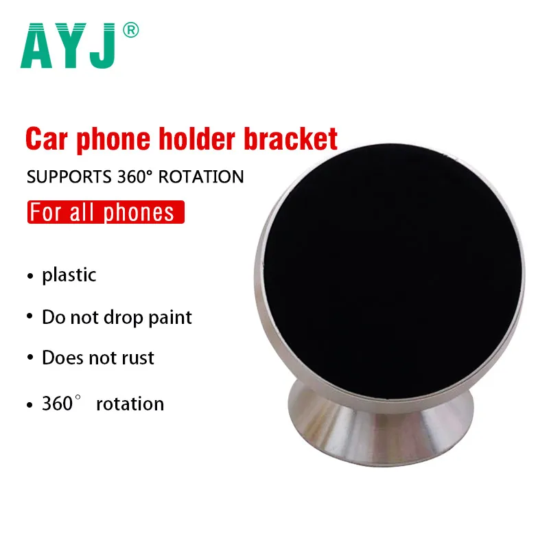 

AYJ Universal Car Phone Holder For iPhone 8 7 X S8 S9 S7 Magnet Mount Holder Stand 360 Degree GPS Magnetic Mobile Phone Holder