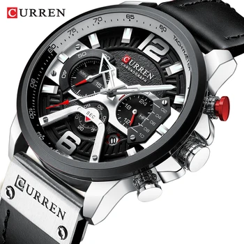 

CURREN Watch Top Brand Man Watches with Chronograph Sport Waterproof Clock Man Watches Military Luxury Men's Watch Analog Quartz