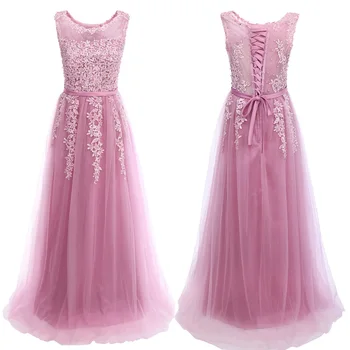 

Vintage Dresses Wedding Woman Embroidery Tulle Dress High Waist Pleated Long Dress for Bridesmaid Women Elegant Women Dress